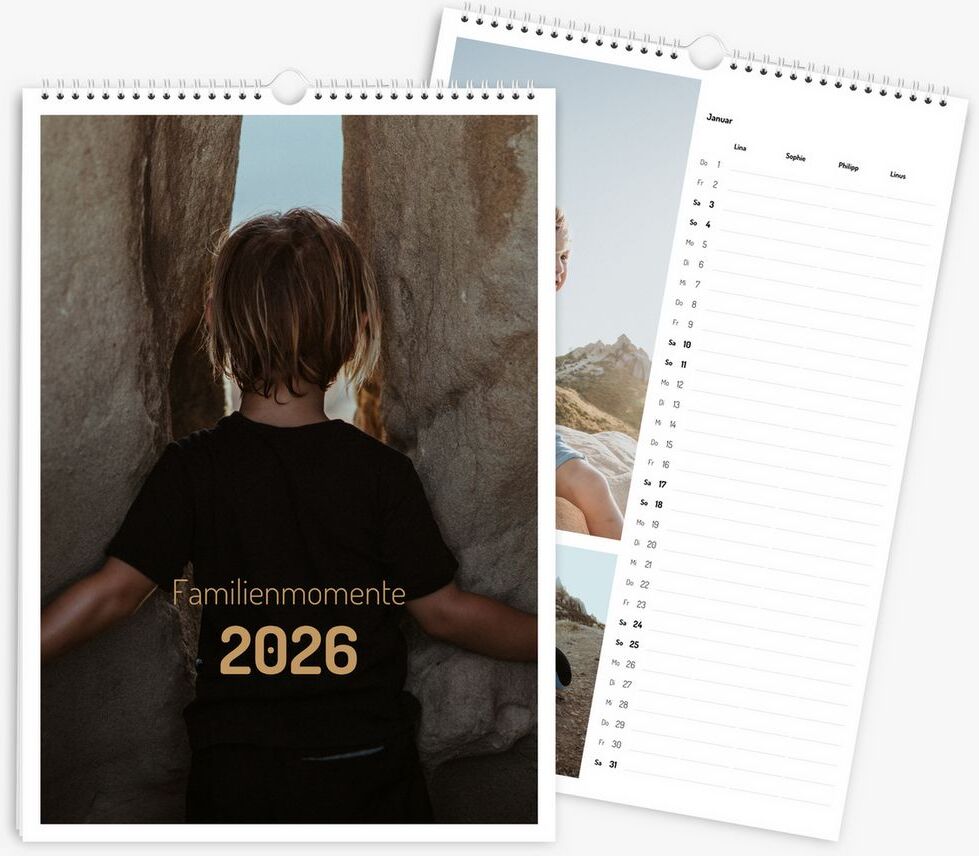 Myposter Familienplaner 2027 mit eigenen Fotos gestalten