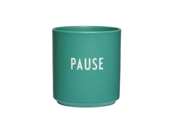 Design Letters - AJ Favourite Porzellan Becher, Pause / antique green