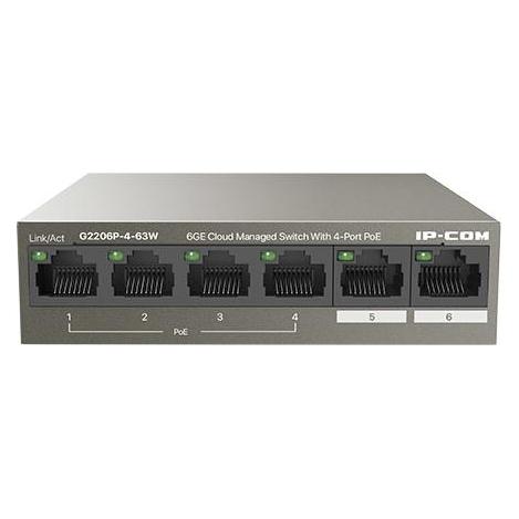 IPC IP-COM Networks G2206P-4-63W Netzwerk-Switch Managed Gigabit Ethernet (10/100/1000) Power over Ether (6 Ports) (G2206P-4-63W)