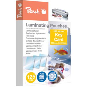 Peach Laminierfolien PP525-09, 64 x 99 mm, 125 mic, glänzend, Key Card, 100 Stück