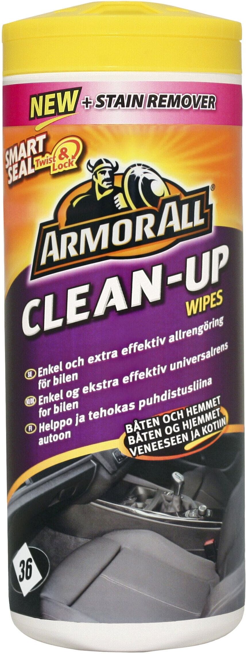 Armor All Clean Up Wipes Allrengöring, 36 st