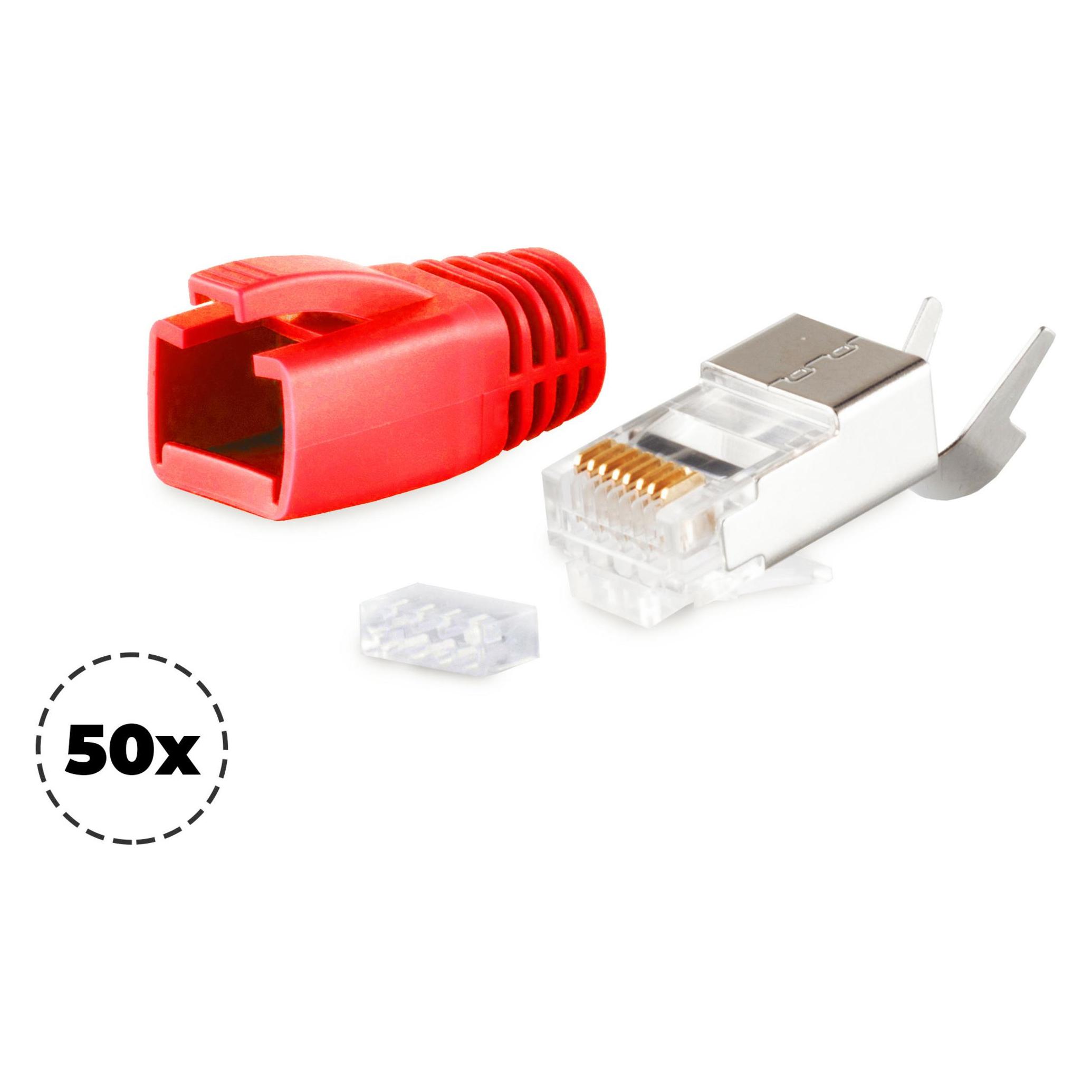 Shiverpeaks S/CONN maximum connectivity Netzwerk Modular Stecker RJ45 SET für Verlegekabel bis AWG 23, Stecker m (Netzwerk Zubehör) (72067-50R)