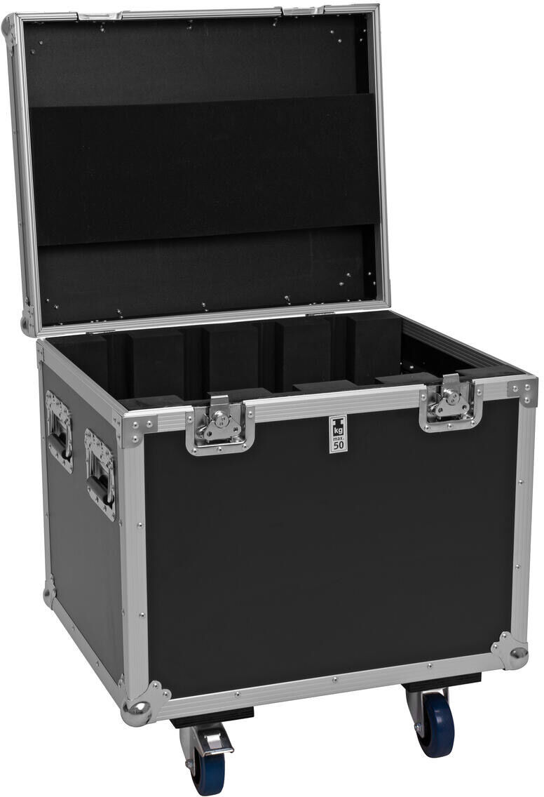 Roadinger Flightcase 4x Pixel Matrix Panel 5x5 Rgb/ww Mit Rollen