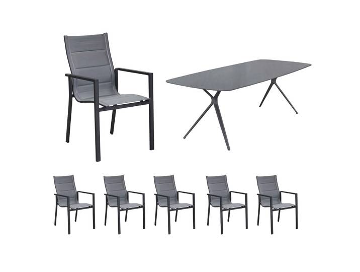 LC Garden Bari/Unicamo Gartenmöbel-Set 6tlg.