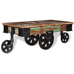 vidaXL Couchtisch Altholz 90x45x35 cm