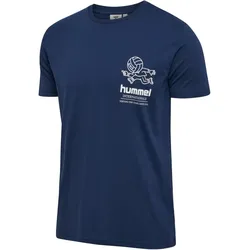 hummel hmlPULSE Graphic T-Shirt Herren 7895 - dress blues M
