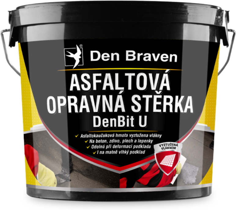 B2B Partner Asfaltová opravná stěrka   DenBit U, 5 kg, černá