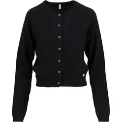 Blutsgeschwister Cardigan Sweet Knit - plain black braid S