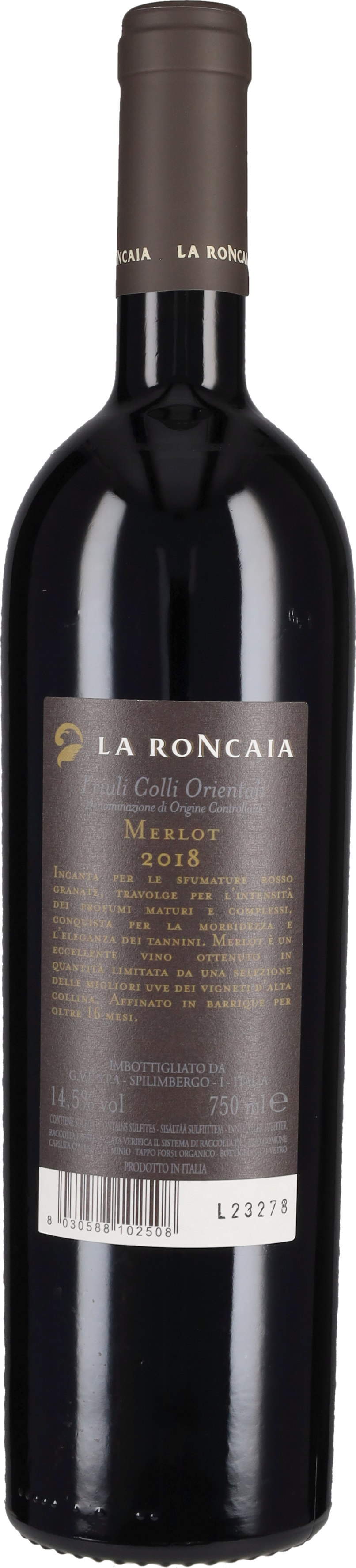 Merlot 'Fusco' La Roncaia 2018