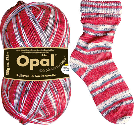 Opal Sockenwolle "Regenwald – Marienkäfer"