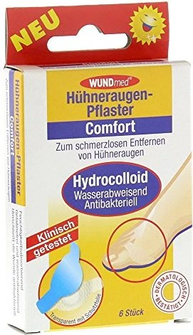 Hühneraugenpflaster Comfort hydrocolloid 6 St Pflaster