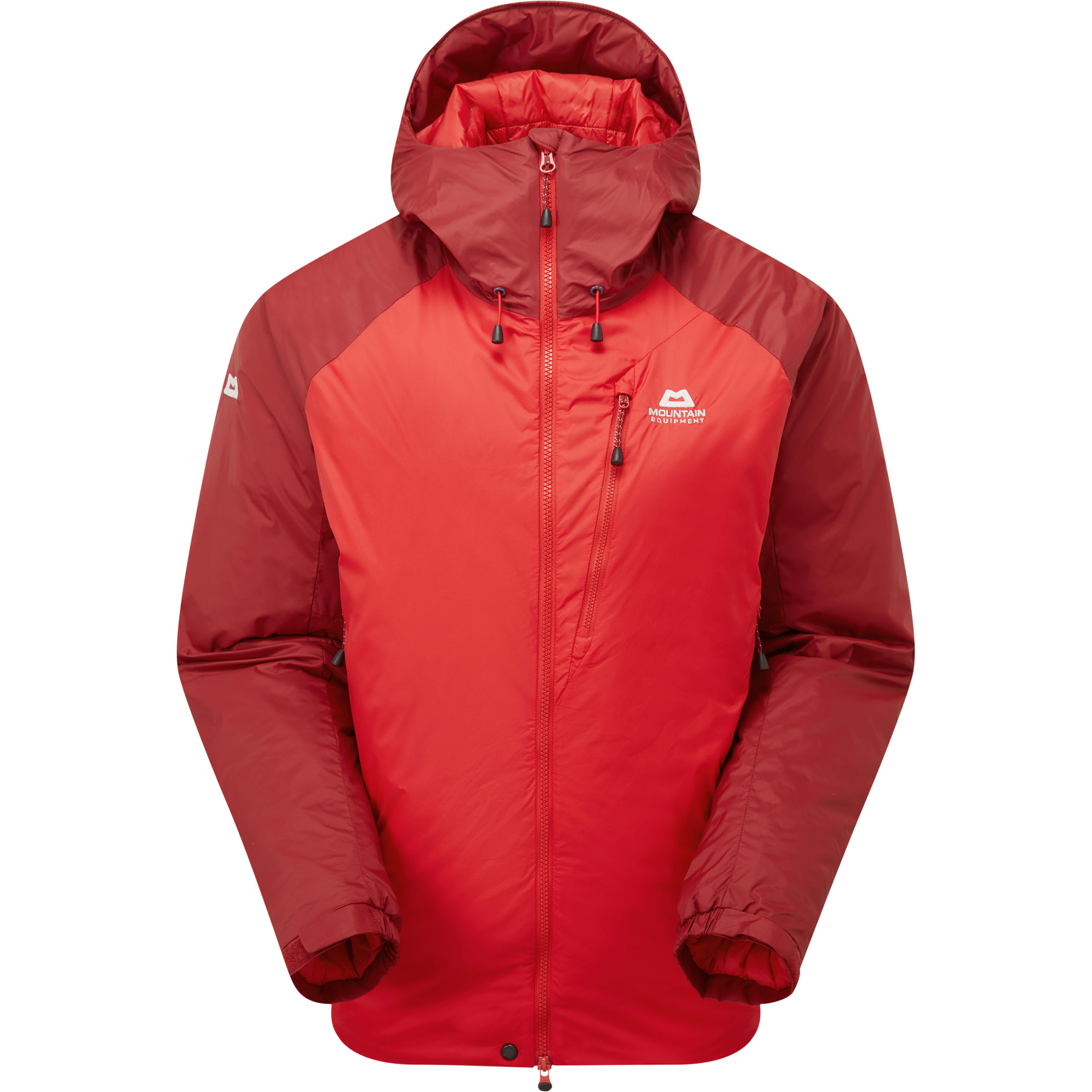 Mountain Equipment Shelterstone Damen Isolationsjacke rot Größe M Trekking Isolierend Wasserabweisend