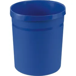 HAN Papierkorb Grip mit Griffmulden 18 Liter blau Packung mit 15 Stück