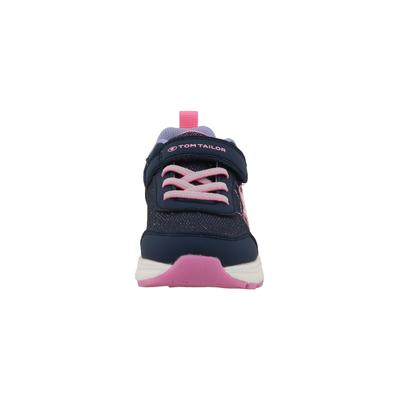 Sneaker TOM TAILOR "Tom Tailor Sneaker Low", Mädchen, Gr. 32, blau (jeans, pink), Schuhe Sneaker