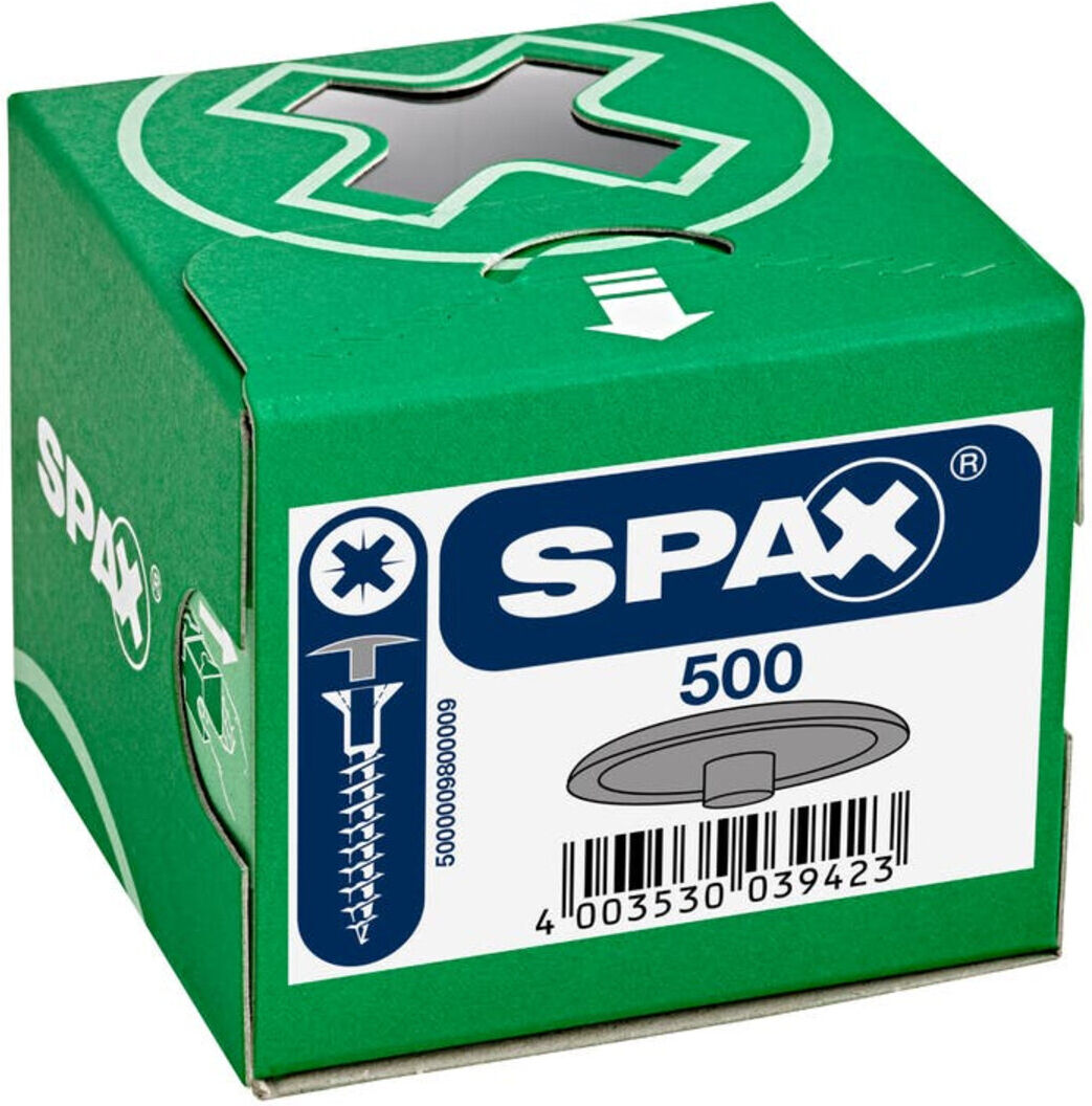 Spax Kunstoff-Abdeckkappen für Spax mit Kopfbohrunggrau (4003530039423)