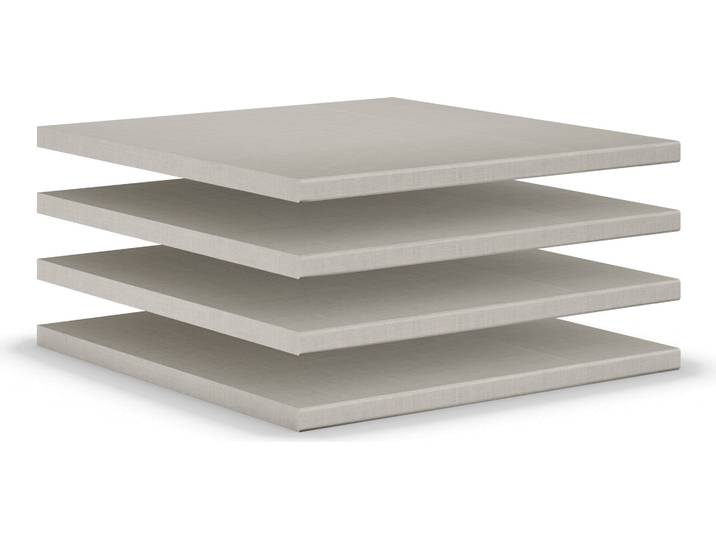 Einlegeboden Henderson , beige (leinenoptik), B:48cm H:2cm T:50cm, Holzwerkstoff, SET ONE BY MUSTERRING, Einlegeböden, Einlegeboden, 4er-Set 48 cm für Schränke Programm Henderson