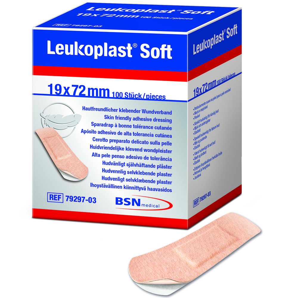 Leukoplast soft Pflasterstrips 19x72 mm 100 St Pflaster