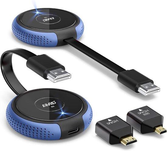 HDMI-Wireless-Sender und -Empfänger, 4K/5G HDMI, kabellose Übertragung bis zu 50 Metern, ideal für TV-Streaming, Mehrkameraproduktionen