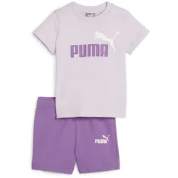 PUMA Minicats T-Shirt & Shorts Baby-Set 59 - grape mist 74