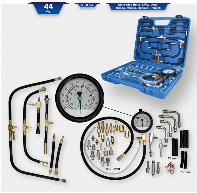Brilliant Tools Coffret de contrôle de pression essence, 44 pcs (BT581400)