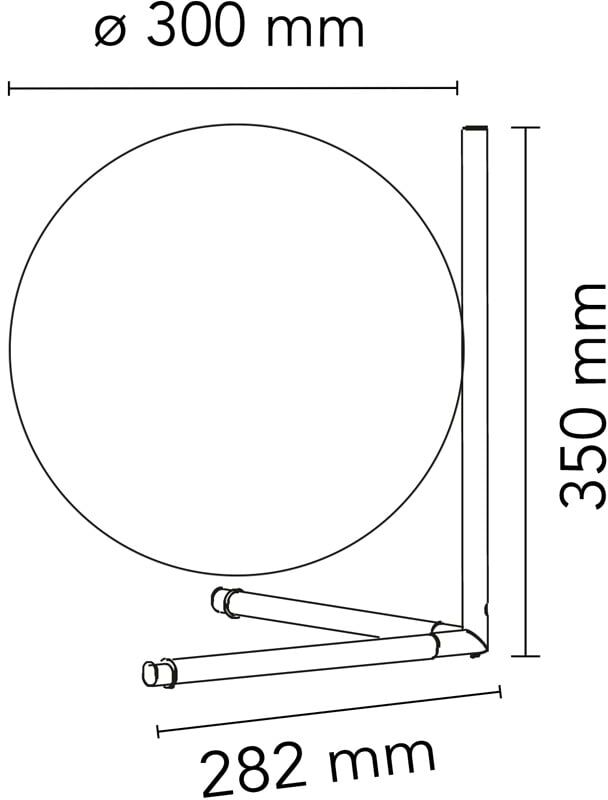 Flos IC T2 Tischleuchte (schwarz) schwarz