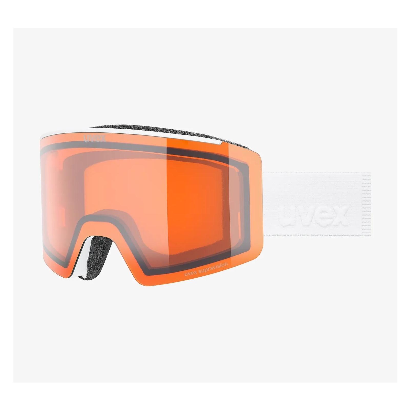 Uvex Skibrille Ignite LG - white matt/orange (72520733)