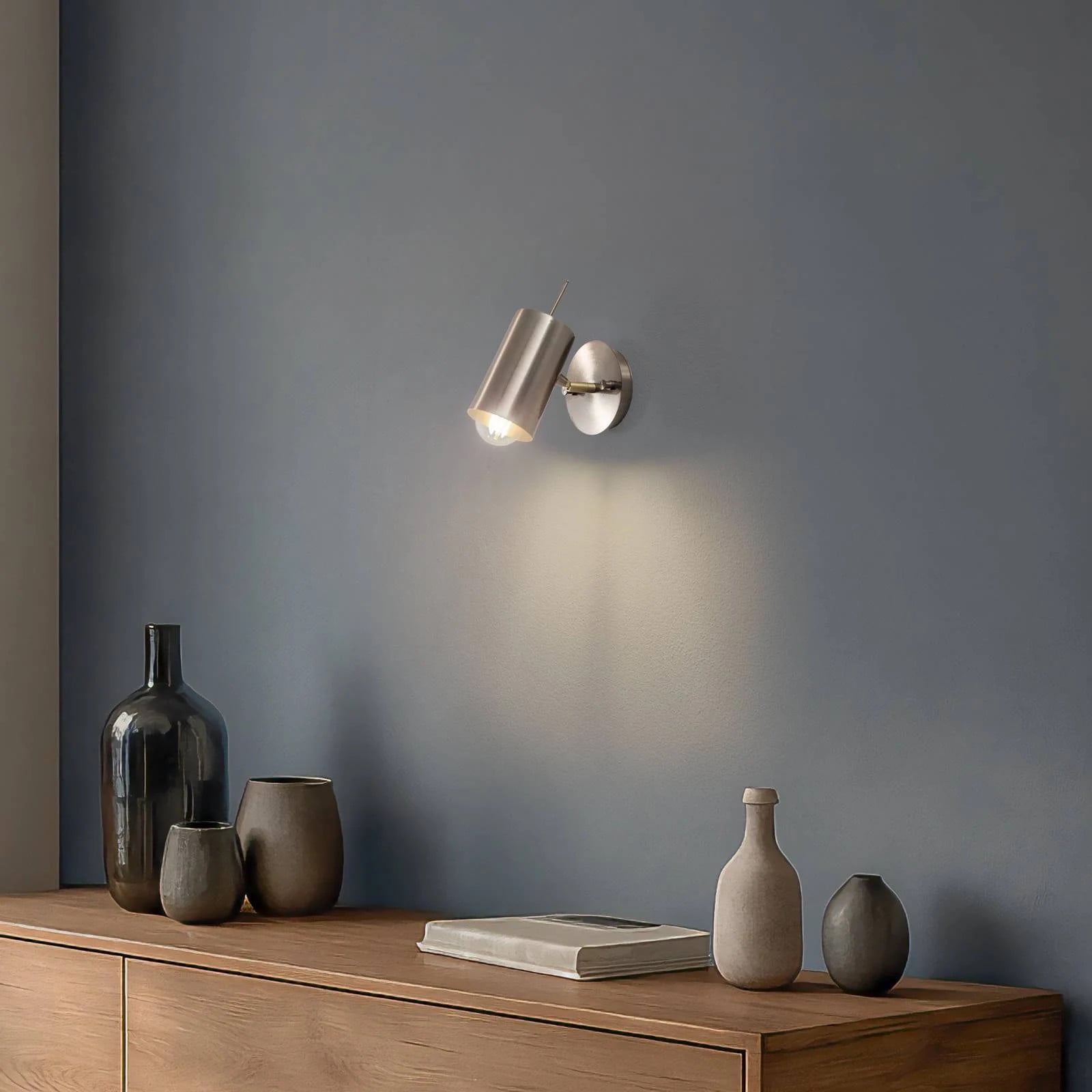 Opviq Wandlamp Kem, goud/messing, dimbaar, modern, E27