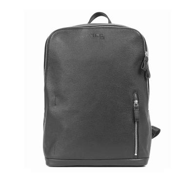 Laptoprucksack MARGELISCH "KEMIN-1", Damen, Gr. B/H/T: 28cm x 40cm x 12cm, onesize, schwarz, Leder, Rucksäcke Laptoprucksack, aus LWG zertifiziertem Leder