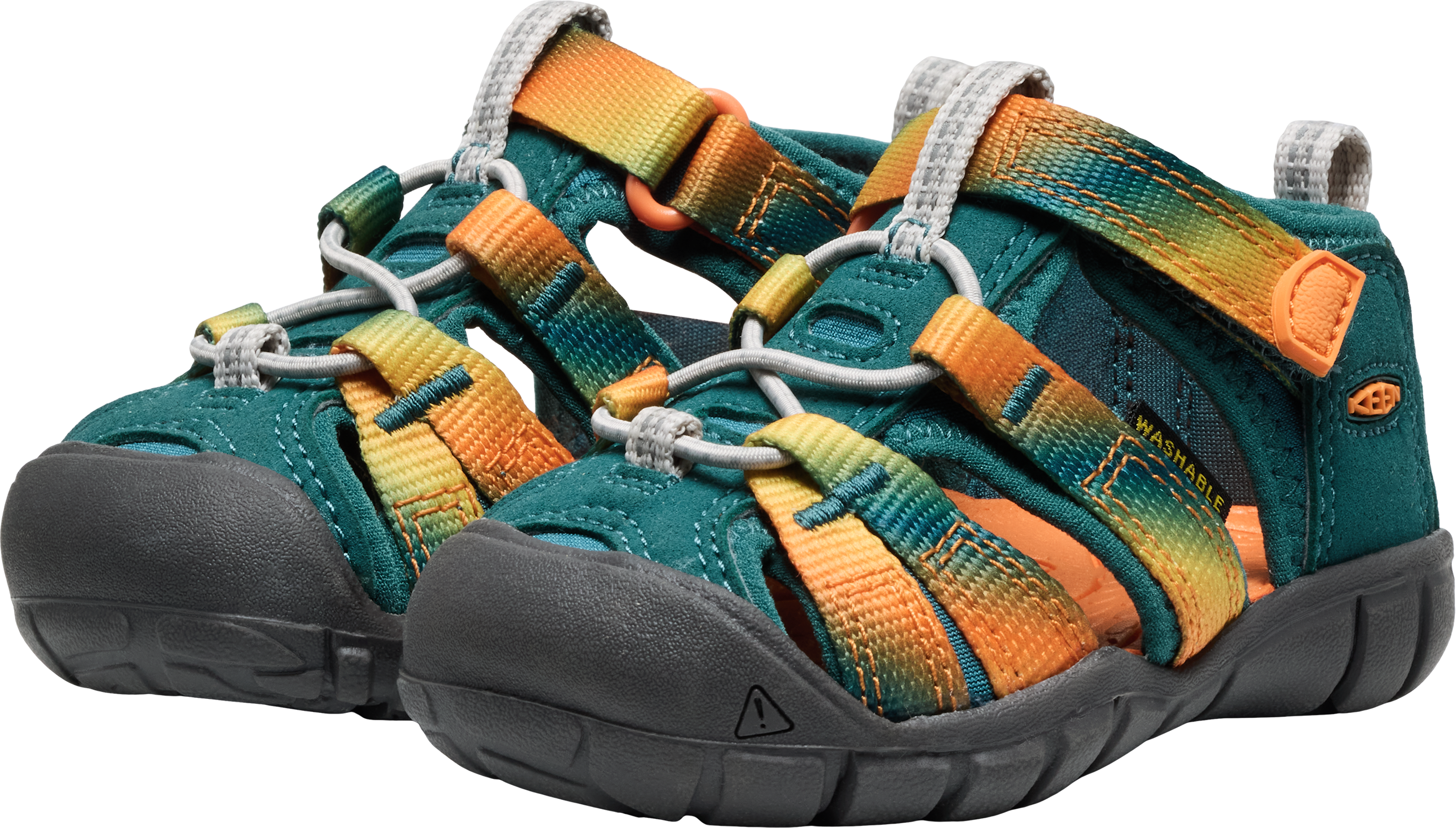 Sandale KEEN "SEACAMP II CNX", Mädchen, Gr. 22, bunt (ombre medite), Synthetik, Schuhe Sandale ombre medite 22