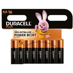 Duracell 16er-Pack Batterien »Plus« Mignon / AA / LR6