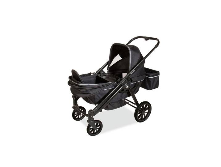 Pinolino Bollerwagen Cubi, Schwarz, Metall, Kunststoff, 65x105x120 cm, Freizeit & Co, Gartenspielzeug, Bollerwagen