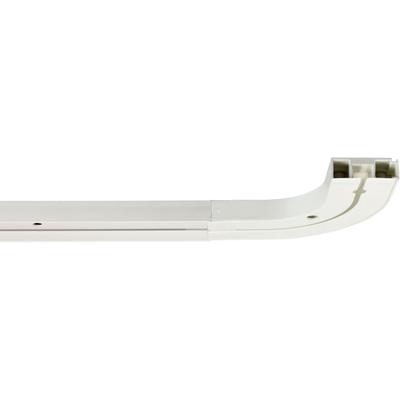 Gardinenschiene GARESA "Kunststoffschiene CREDO", weiß, L:140cm, Kunststoff, Gardinenstangen, Gardinenschiene, Kunststoffschiene 3-läufig seitlich mit Rundbögen, Deckenmontage