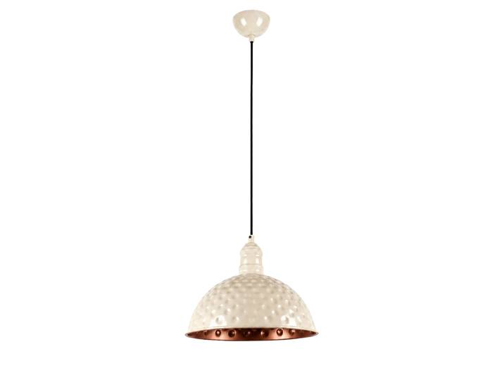 Lampe suspendue en métal Echo - 26 x 26 cm - Beige