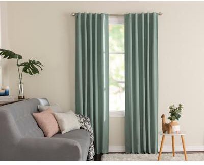Miller Curtains WAKEFIELD Hidden Back Tab Blackout Panel