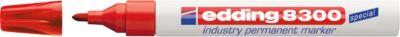 edding 8300 industry permanent marker, rot, 10 Stück