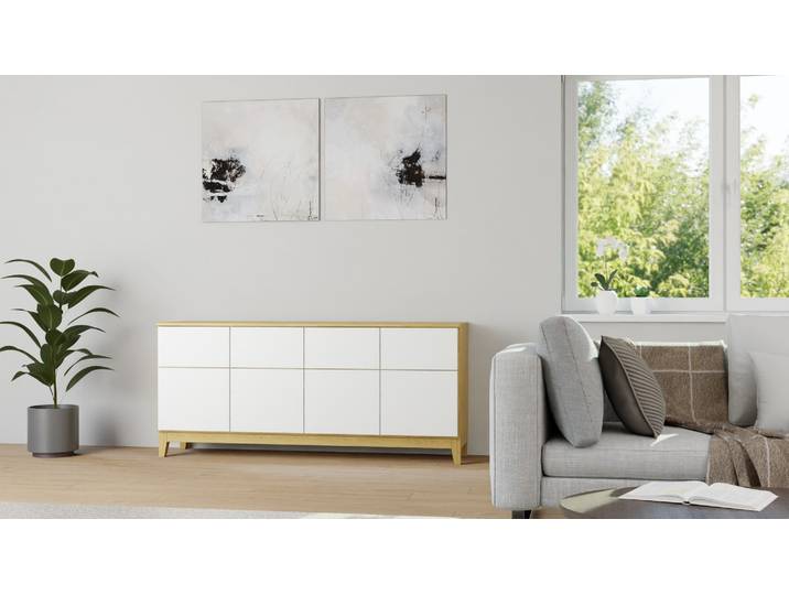 Kommode skandinavischer Stil Eiche Natur geölt