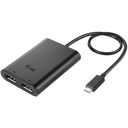 I-TEC USB-C Dual 4K/60Hz (single 8K/30Hz) DP Video Adapter, USB-C 3.0 [Stecker]