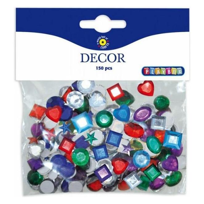 Playbox Selbstklebende Strasssteine 150 Stk. (150 Sticker) (2470092)