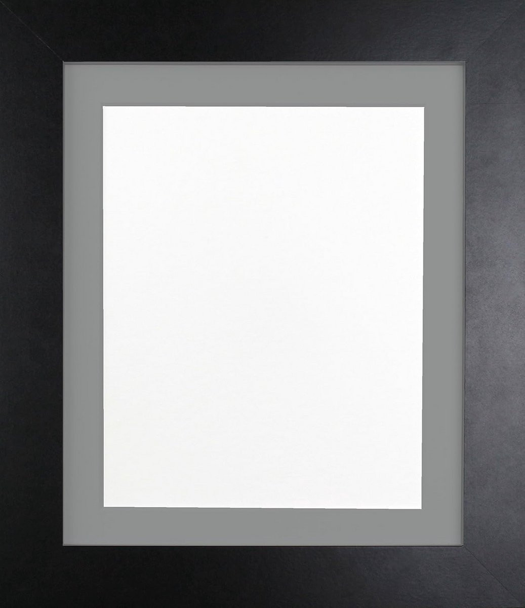 Houten Fotolijst met Passe-partout Zwart