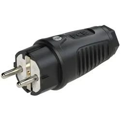 PCE 0511-ss Taurus2 Gummi-Stecker nat IP54 (schwarz) 0511ss
