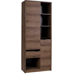BÜCHERREGAL Devon mit 2 Türen und 1 Schublade, Eiche monastery