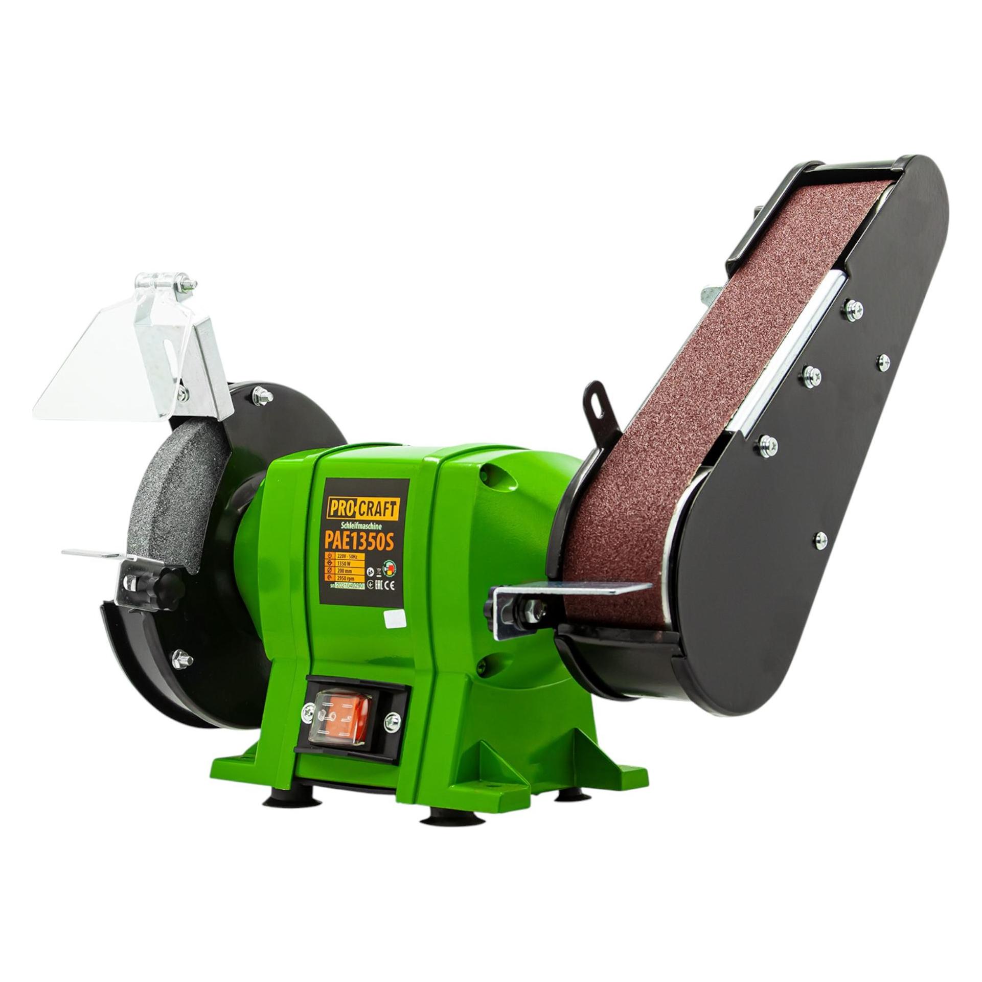 Procraft PAE1350S Kombinierter Teller- und Bandschleifer 250 Watt 686 × 50 mm (Bandschleifer, Tellerschleifer) (PAE1350S)