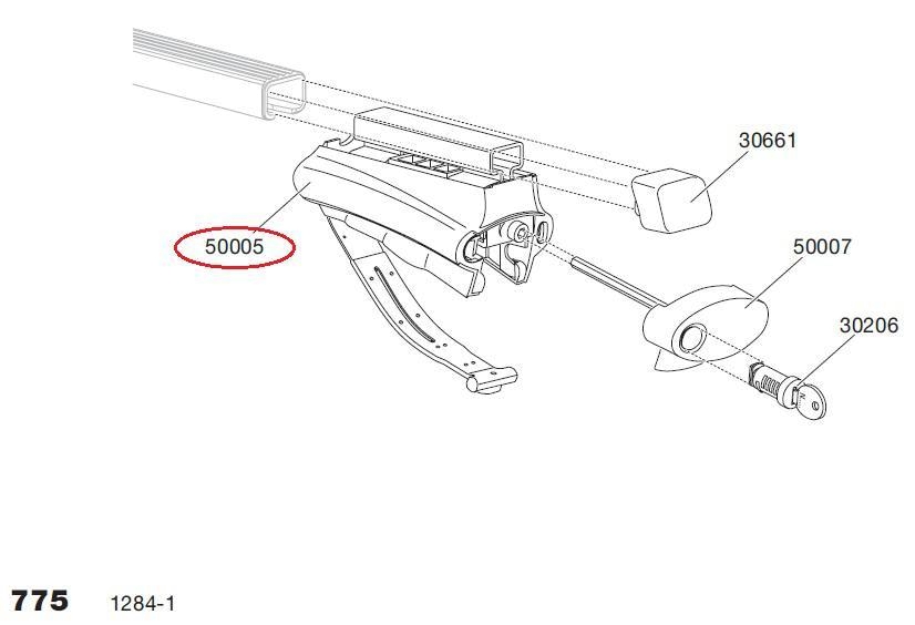 Thule Rapid Railing Foot