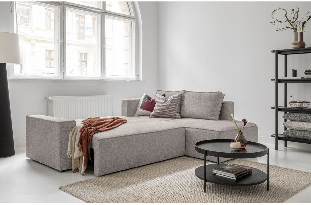 MiuForm Brave Dave 6 Seater Corner Sofa Salt/Pepper 87cm H X 247cm W X 194cm D