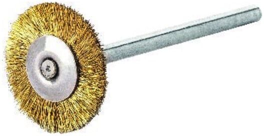 Lessmann Miniatur-Rundbürste Messingdraht 0,10 mm, Bürsten-⌀xBürstenbreite: 22X2 mm (410523)
