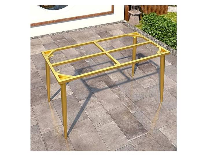 JIiopCFegh Tischbeine, Industriell-ländlicher Stil, Tischbeine aus Stahl, for Esstische(Gold,120x50x73cm)