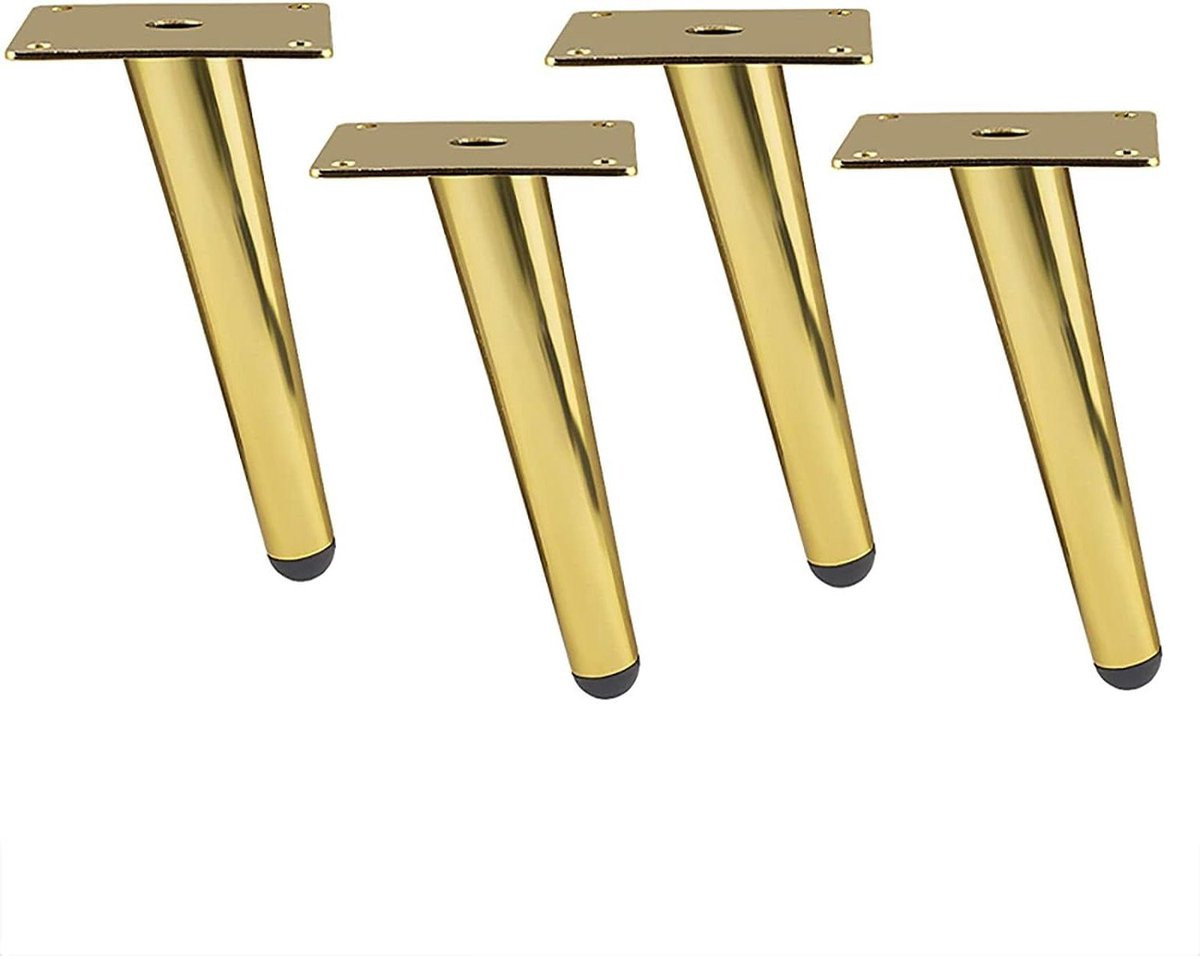 Gouden meubelpoten set van 50 cm voor het vernieuwen van je meubels