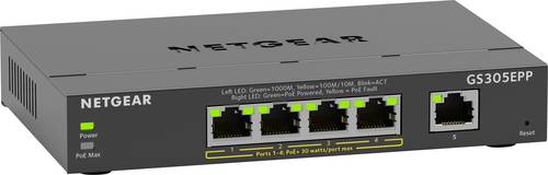 NETGEAR GS305EP-100PES Plus GS305EP Netzwerk Switch 5 Port