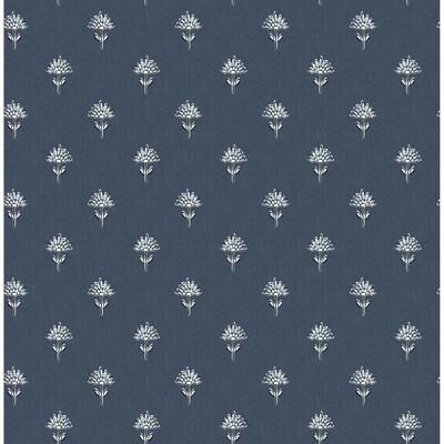 Chesapeake Surdiva Indigo Floral Fan Wallpaper