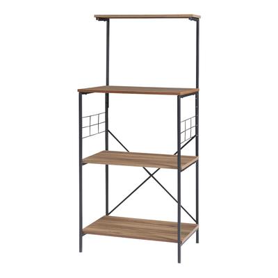 Helloshop26 - Zeitloses Design Regal Wohnzimmer Schlafzimmer Aufbewahrungsmöbel 4 Ebenen 133 x 60 x 42 cm braun